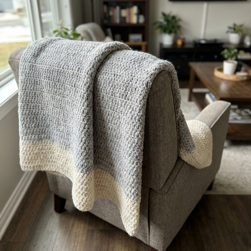 Free Chunky Crochet Blanket Pattern for Beginners in One Weekend